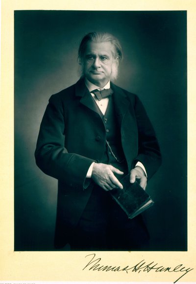 Professor Thomas H. Huxley, biologist, portrait photograph by Stanislaus Walery