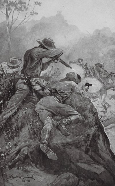Attack on a Gold Escort by Stanley L. (after) Wood
