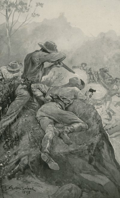 Attack on a Gold Escort by Stanley L. Wood