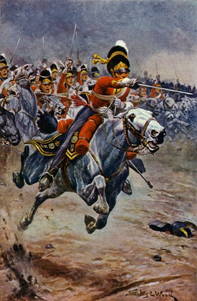 Waterloo, The Charge of the Scots Greys by Stanley L. Wood