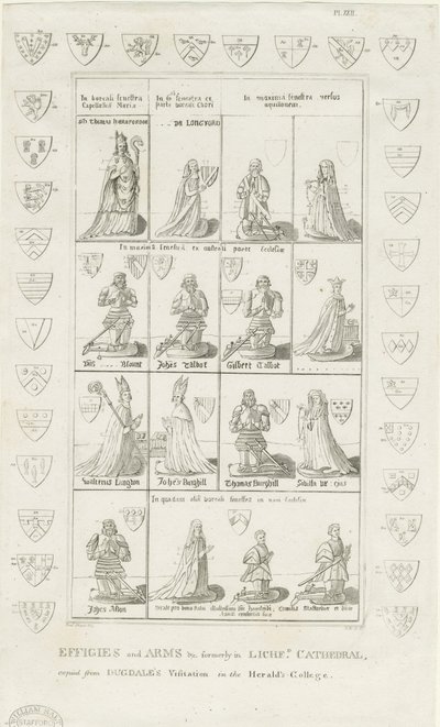 Lichfield Cathedral - Effigies and Arms by Stebbing Shaw