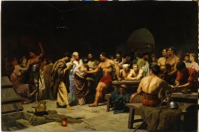 The Gladiators Before an Appearance at Arena by Stefan Vladislavovich Bakalowicz