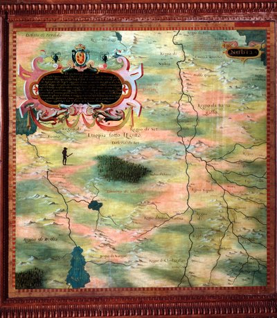 Africa (Nubia and Egypt) Map by Stefano Bonsignori by Stefano Buonsignori