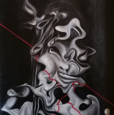 Distorted Abstract Portrait by Stefano Mazzolini