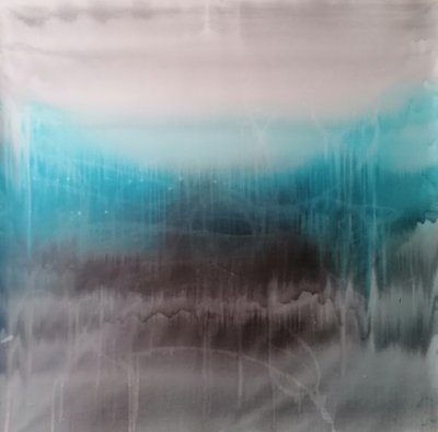 Misty Blue Abstract by Stefano Mazzolini