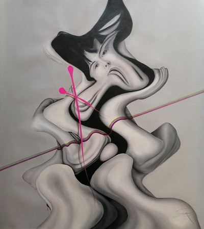 Surreal Fluid Woman by Stefano Mazzolini