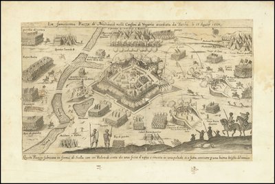 The Most Famous Square of Neuhausel on the Borders of Hungary Besieged by Turks on August 13, 1663 by Stefano Scolari