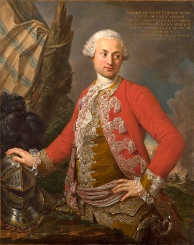 Portrait of Joseph de Saint Étienne Borne, Comte de Saint Sernin, Royal Polish and Electoral Saxon Chamberlain, Captain of the Guard, and Adjutant-General of the Infantry by Stefano Torelli