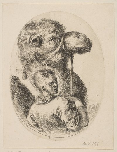 A Slave Holds a Camel by the Bridle, from Several Heads in the Persian Style by Stefano della Bella