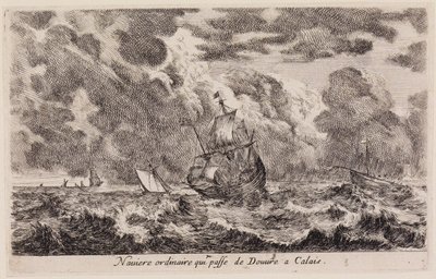 Views of Seaports: Sailing Ship from Dover to Calais by Stefano della Bella