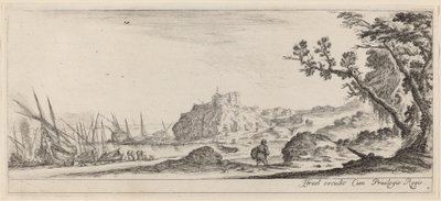 Boats on the Seashore by Stefano della Bella