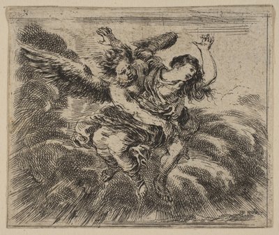 Boreas and Oreithyia, from Game of Mythology by Stefano della Bella