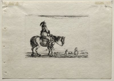 Caprices: Mounted Cavalier by Stefano della Bella