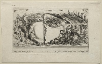 Collection of Various Caprices and New Designs of Cartouches and Ornaments: No 14 by Stefano della Bella