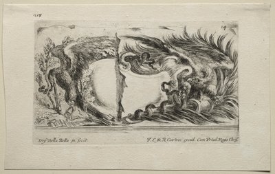 Collection of Various Caprices and New Designs of Cartouches and Ornaments: No 14 by Stefano della Bella