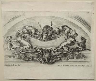 Collection of Various Caprices and New Designs of Cartouches and Ornaments: No 13 by Stefano della Bella