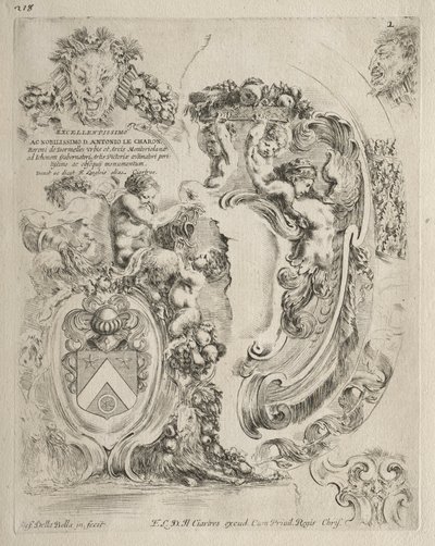 Collection of Various Caprices and New Designs of Cartouches and Ornaments: No. 2 by Stefano della Bella