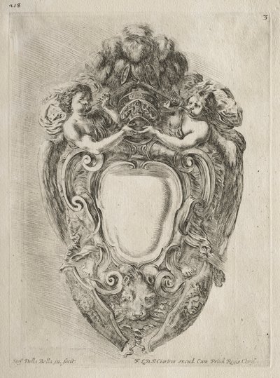 Collection of Various Caprices and New Designs of Cartouches and Ornaments: No. 3 by Stefano della Bella