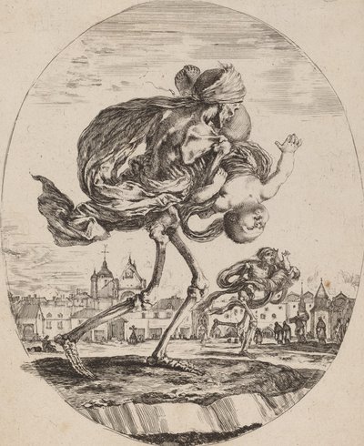 Death Carrying a Child to the Right by Stefano della Bella