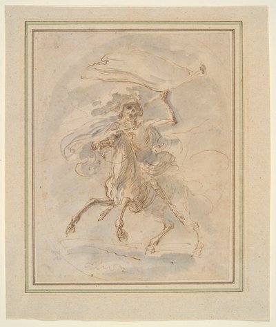 Death on a Horse, Study for the Etching by Stefano della Bella