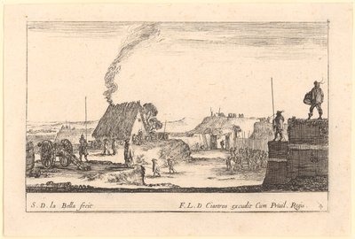 Fortification, plate 4 from the series “Various Military Capricci” by Stefano della Bella