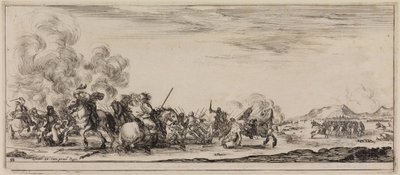 Peace and War (Et pace et bello): Cavalry Battle by Stefano della Bella