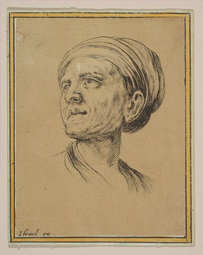Head of a Woman in Three Quarter View, from Various Heads and Figures by Stefano della Bella