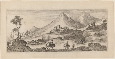 Landscape with Castle by Stefano della Bella