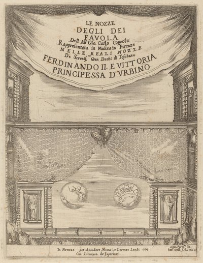 Le Nozze degli Dei: Frontispiece, 1637 by Stefano della Bella