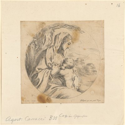 Mary Nursing the Child by Stefano della Bella