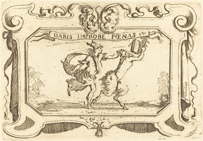 Mercury Chasing a Satyr Holding a Book by Stefano della Bella