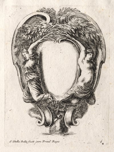 New Model for a Cartouche by Stefano della Bella