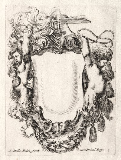 New Model for a Cartouche by Stefano della Bella