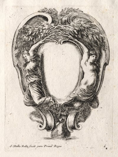New Model for a Cartouche, 1647 by Stefano della Bella