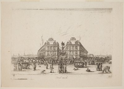 Place Dauphine by Stefano della Bella