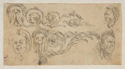 Plate 4: Five Grotesque Heads, from 