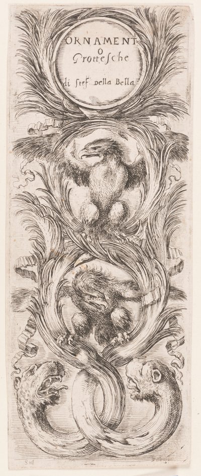 Plate, from the series Ornaments or Grotesques by Stefano della Bella