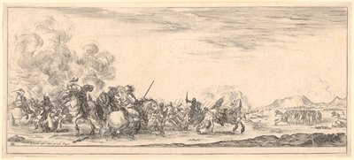 Cavalry Battle by Stefano della Bella