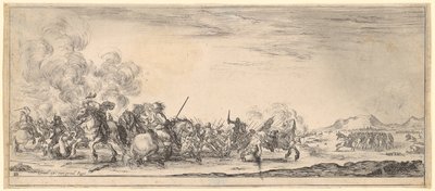 Cavalry Battle by Stefano della Bella