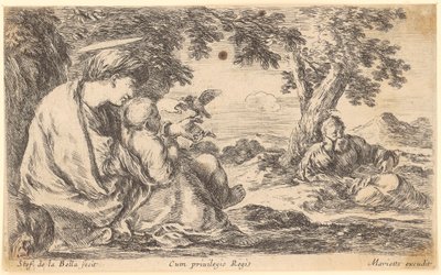 Rest on the Flight into Egypt by Stefano della Bella