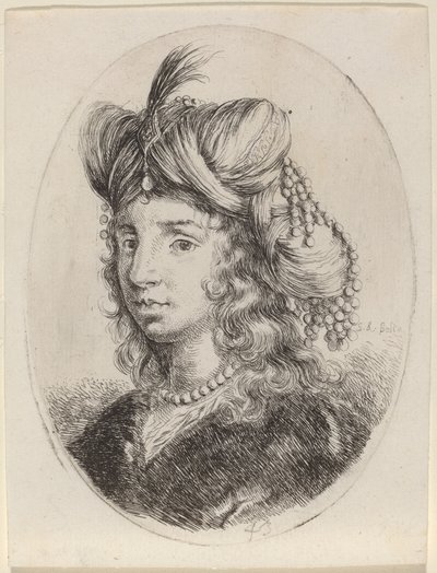 Sultaness Adorned with Pearls, Turned to the Left by Stefano della Bella