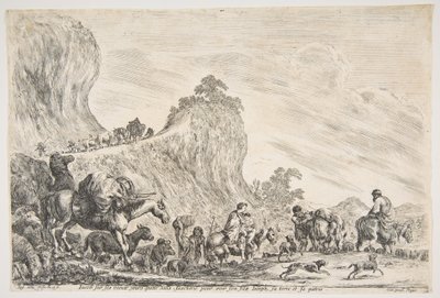 The Journey of Jacob in Egypt, ca. 1647 by Stefano della Bella