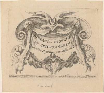 Title Page for Diverses figures et griffonnements by Stefano della Bella