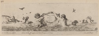Title Page for Ornamenti di fregi e fogliani by Stefano della Bella