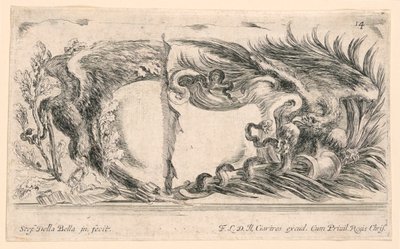 Two Halves of Escutcheons, No. 14 from 