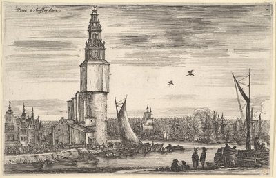 View of Amsterdam, from "Views of Seaports" by Stefano della Bella