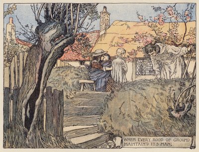 Illustration for The Deserted Village by Oliver Goldsmith by Stephen Reid