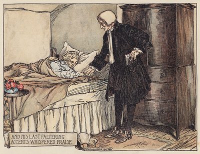 Illustration for The Deserted Village by Oliver Goldsmith by Stephen Reid