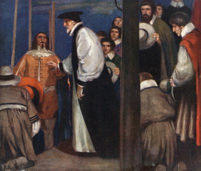 Laud Entering the Barge at Lambeth to go to the Tower by Stephen Reid