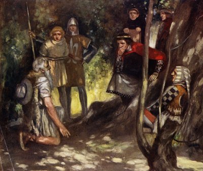 Saint Louis of France in the Wood of Vincennes by Stephen Reid